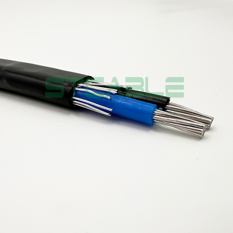 Two Core Copper Aluminum Communication Concentric Cable